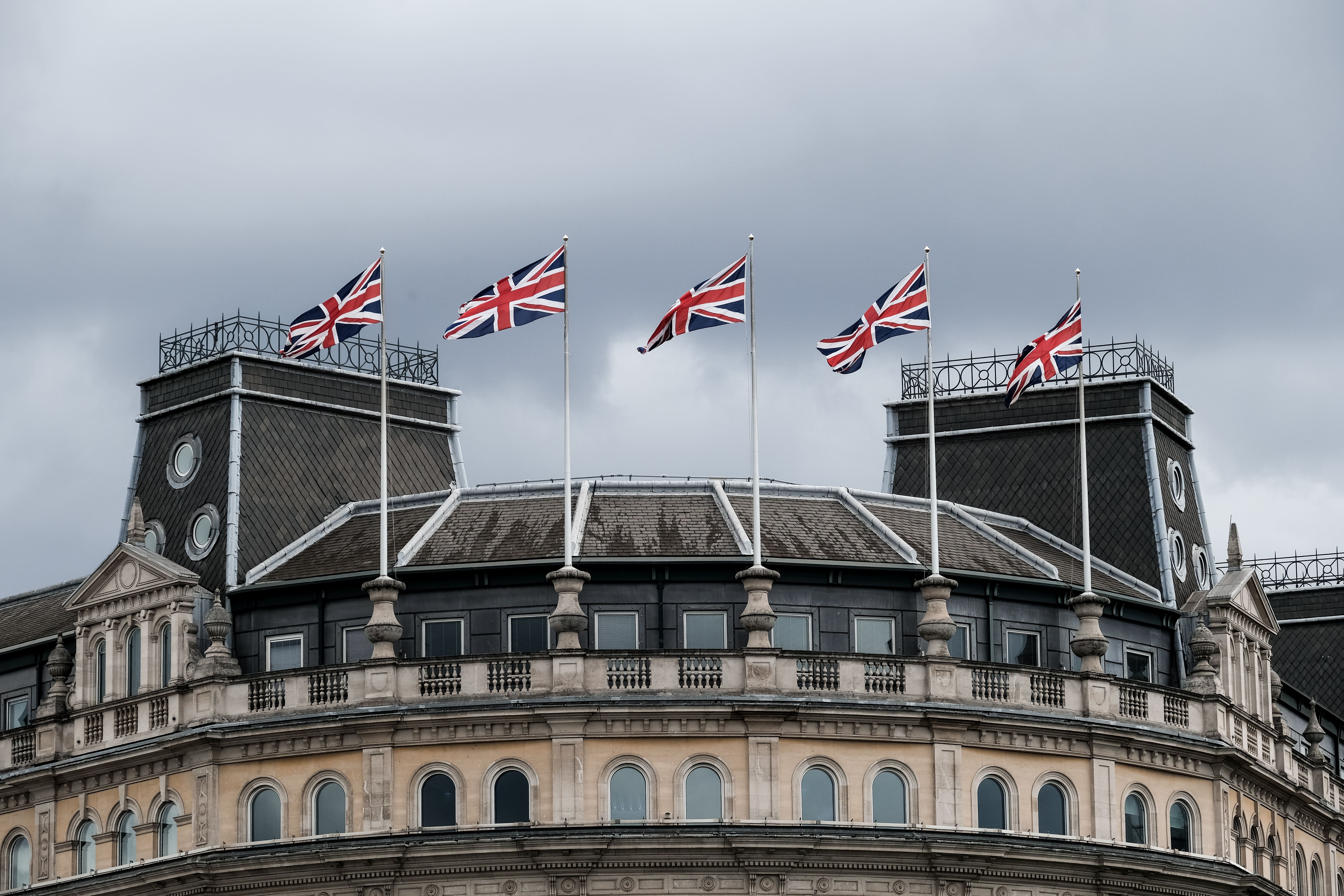 Brexit Image with UK Flags