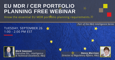 EU MDR / CER Portfolio Planning: The Essential Requirements [Free Webinar]