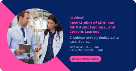 Case Studies of MDD and MDR Audit Findings... and Lessons Learned