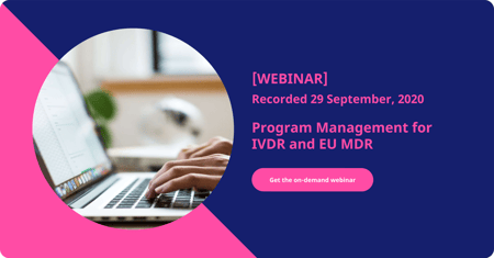 Program Management for IVDR and EU MDR