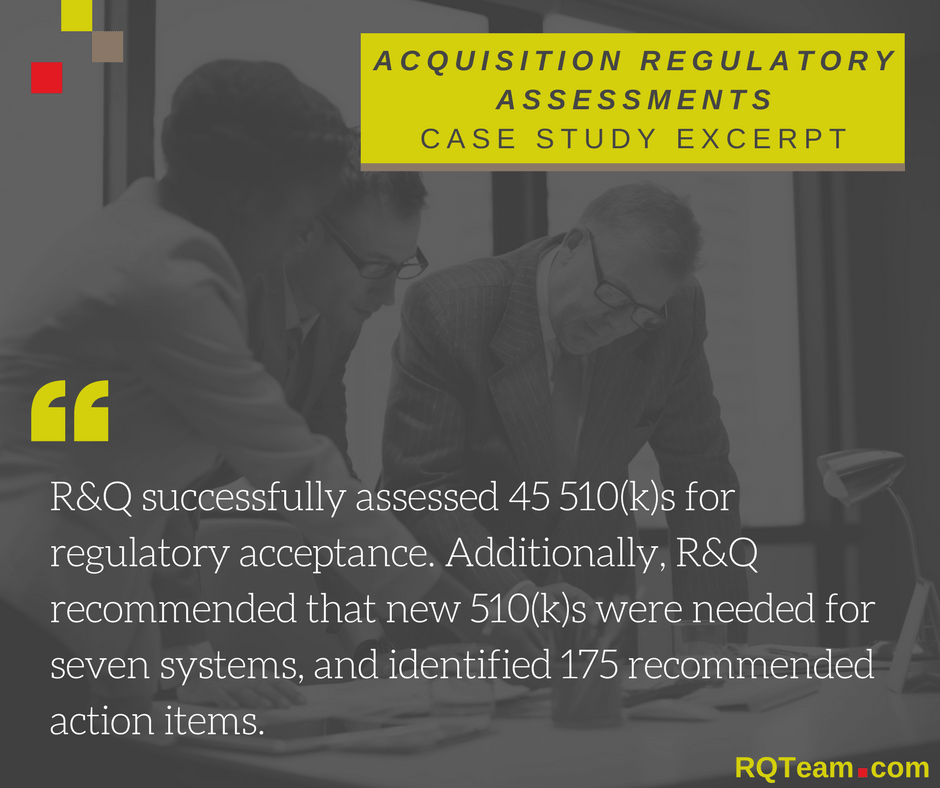 Acquisition Regulatory Assessments: A Case Study