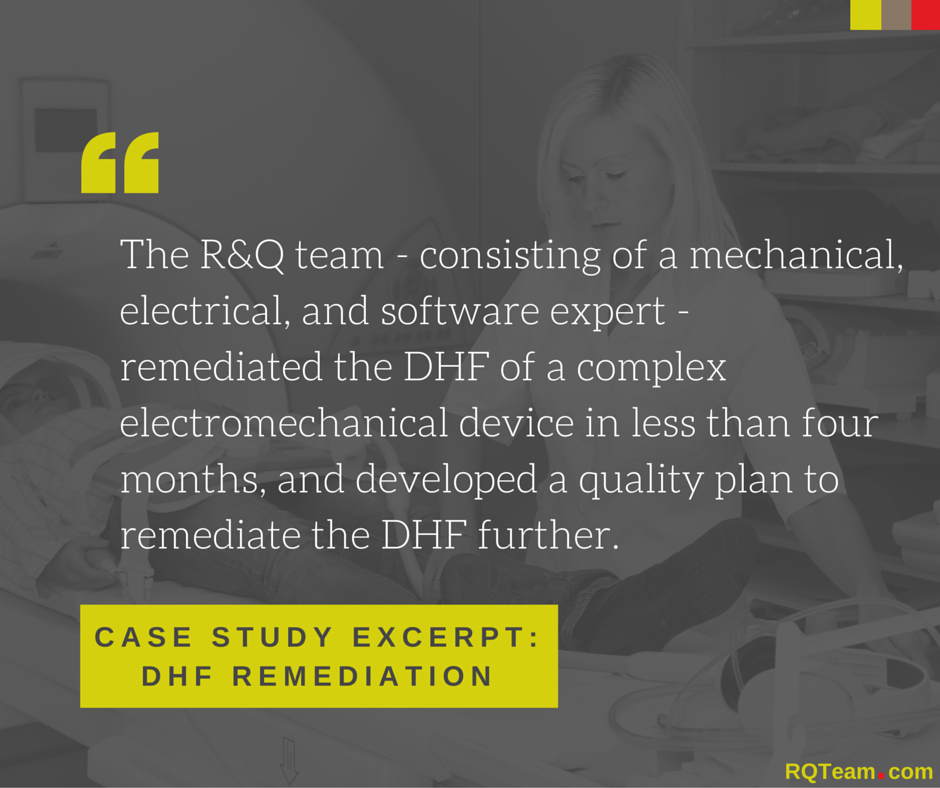 Introducing Our First In A Series of New RQM+ Case Studies: Design History File Remediation